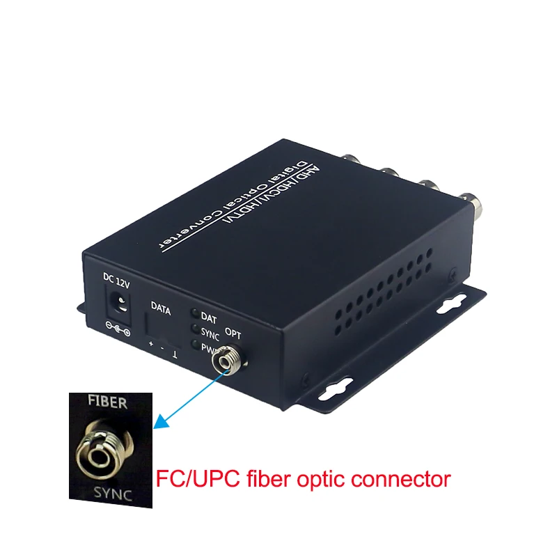 HD CVI AHD TVI 720P 960P 4CH оптоволоконный в BNC цифровой видео конвертер al передатчик и