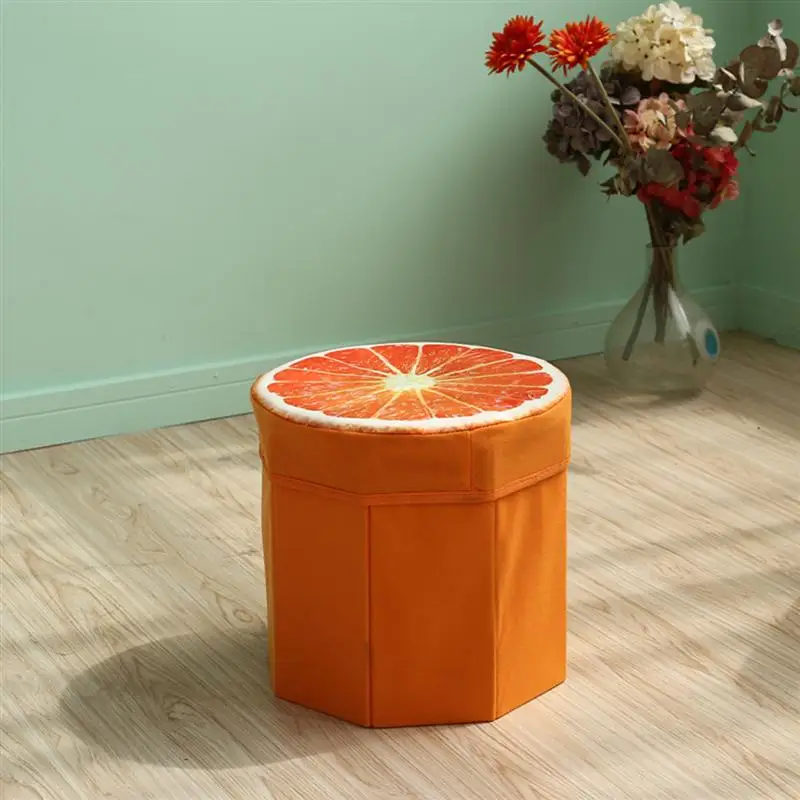 HKML креативный складной органайзер для хранения фруктов оттоманка табурет