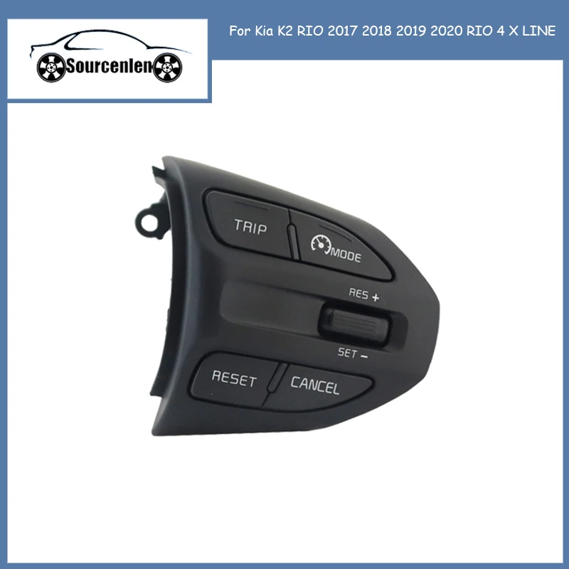 

Multifunctional Steering Wheel Buttons for Kia RIO 2018 2019 X-LINE K2 RIO 4 Cruise Control Remote Volume Bluetooth Car Switches