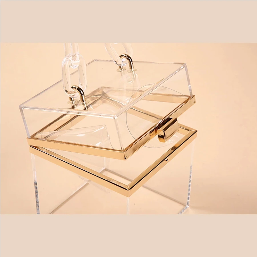 Прозрачные Акриловые клатчи для женщин сумка на плечо 2020 прозрачная акриловая