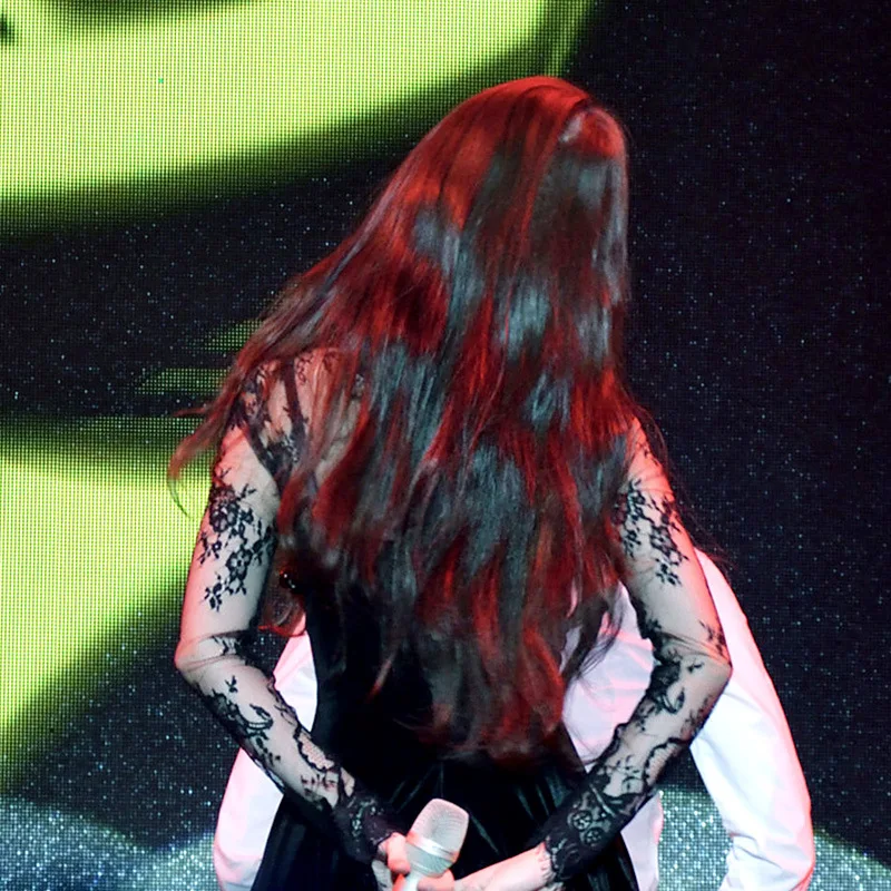 

kpop IU Lee Ji Eun new summer Retro prom party sexy long sleeve Dress women korean autumn lace perspective black velvet dresses