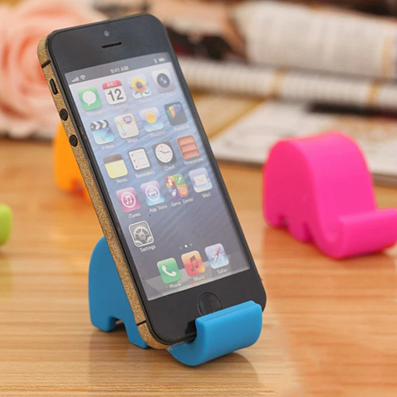 Elephant Phone Holder Desk Stand For Mobile Accessories Tripod IPhone Huawei Xiaomi Plastic Foldable | Мобильные телефоны и