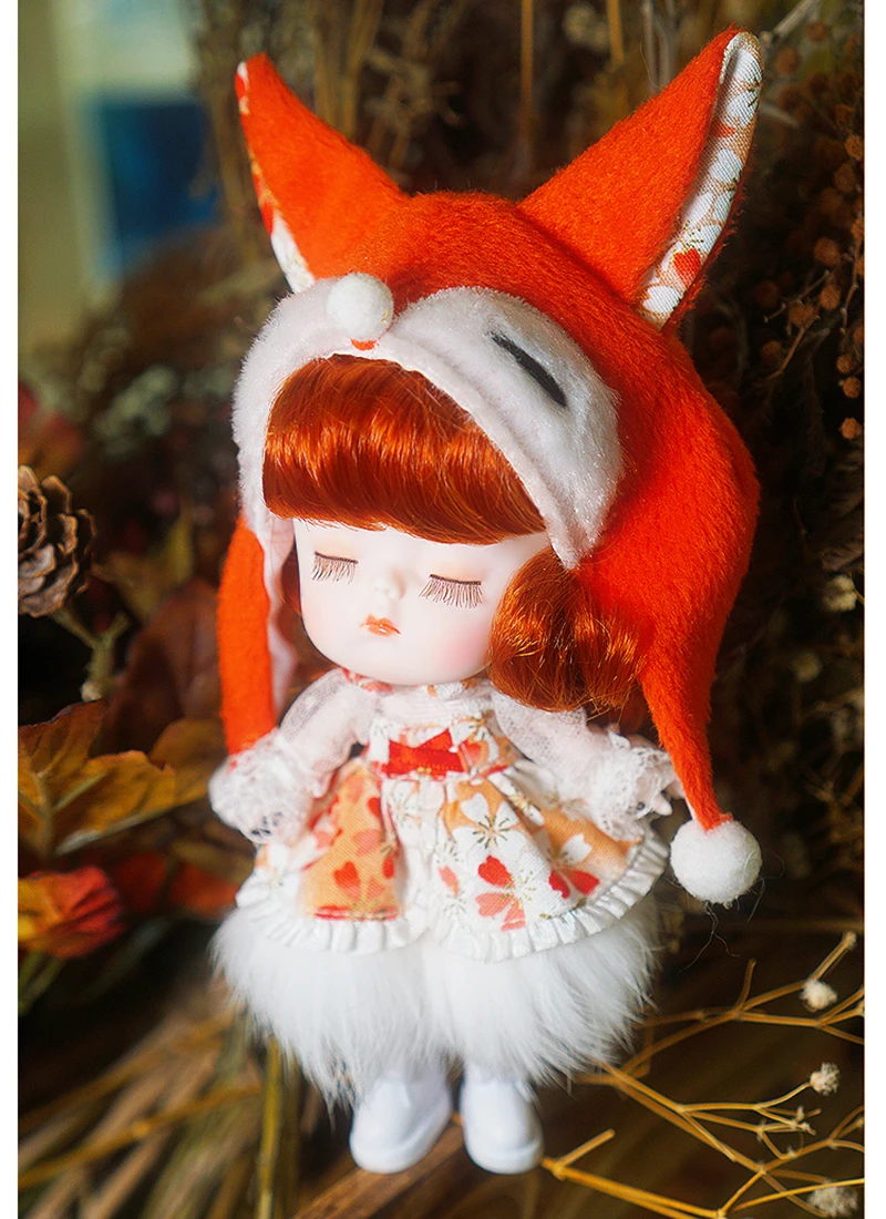 

Mini Chinese Fashion Doll Collectible 1/12 BJD Dolls 26 Joint Body for Kids Age 8 and Up Dudu Animals Doll Toys Gifts