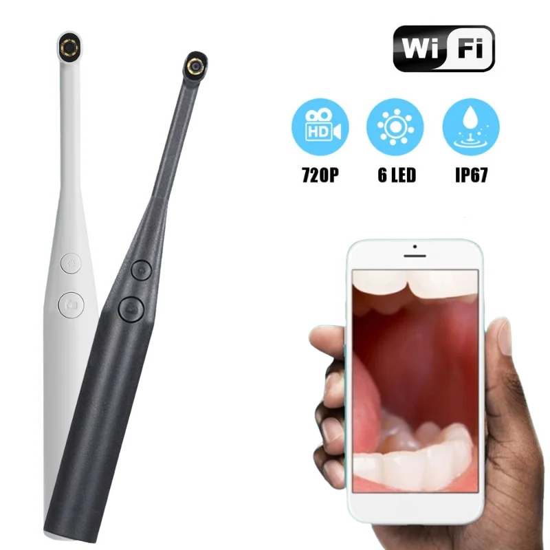 

WIFI Endoscope Camera 720P HD Endoscope Inspection with 6 adjustable LED Lights for iOS Android Phone