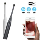 Wi-Fi Стоматологическая Интраоральная камера 720P HD, медицинский эндоскоп для осмотра зубов с 6 регулируемсветодиодный светодиодными лампочками для телефонов iOS, Android