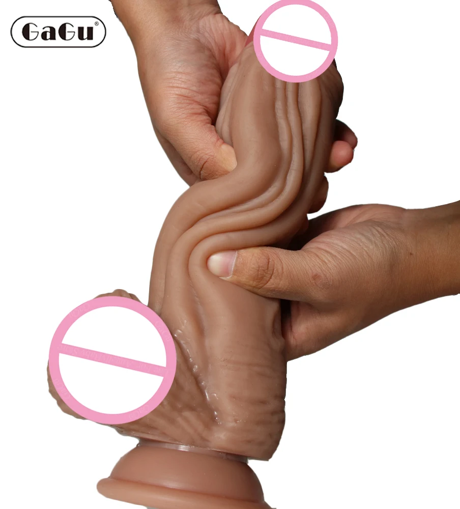 GaGu большой член мягкий дилдо Реалистичные огромный конский фаллоимитатор без