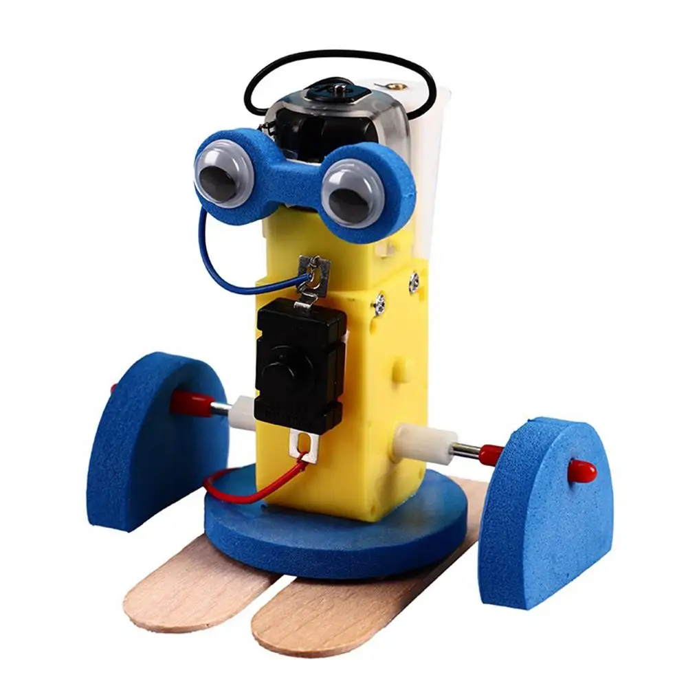 

Мини DIY сборка мин ползание робот набор научная технология игрушка
