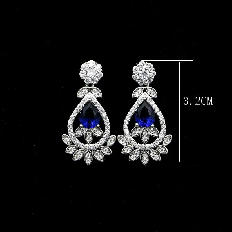 Женские серьги из серебра 925 пробы с фианитом | Украшения и аксессуары