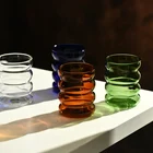 Нордическая Минималистичная Геометрическая стандартная посуда для напитков, чашки для молока, пива, колы, сока, холодных напитков, Цветочная композиция, бутылка
