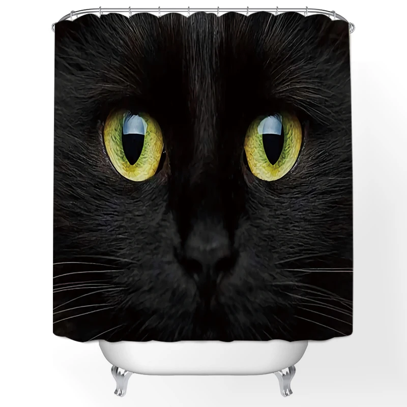 

Animal Pattern Bath Curtain Waterproof Shower Curtains Polyester Cartoon Bath Screen Printed Curtain for Bathroom Home Decor