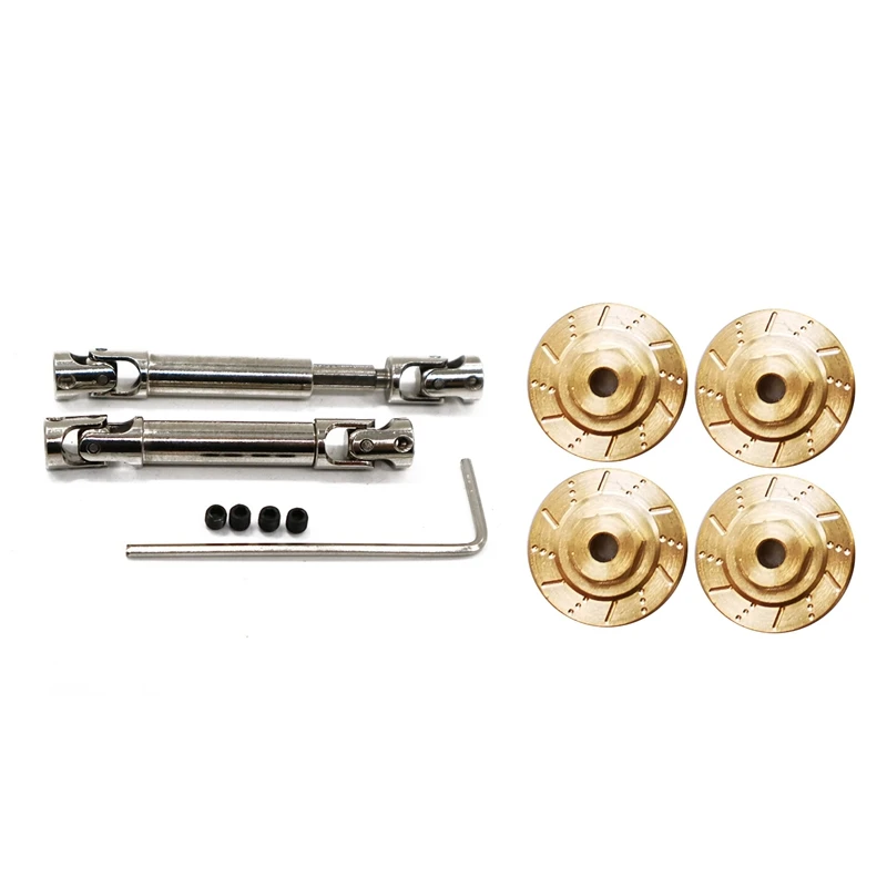 

Металлический передний и задний приводной вал CVD с 4 шт латунным комбайнером сверхпрочных колес