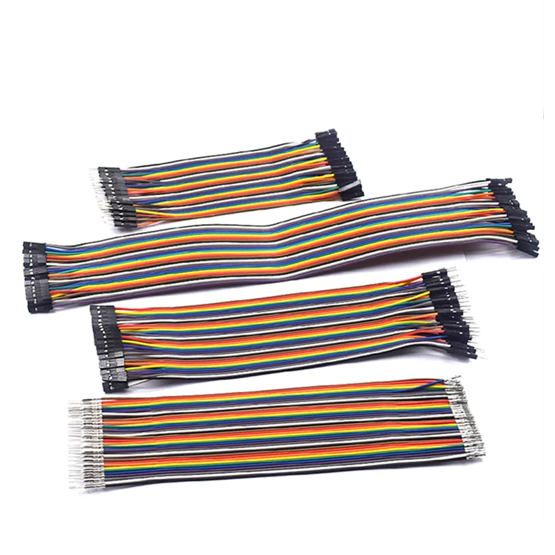 Dupont Line 10 см 20 30 40Pin штекер-штекер + штекер-гнездо и гнездо-гнездо перемычка Кабель