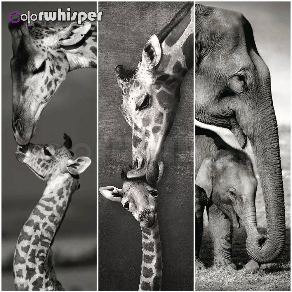 Алмазная картина 5D полный квадрат/круглый слон жираф Daimond вышивка Стразы мозаика