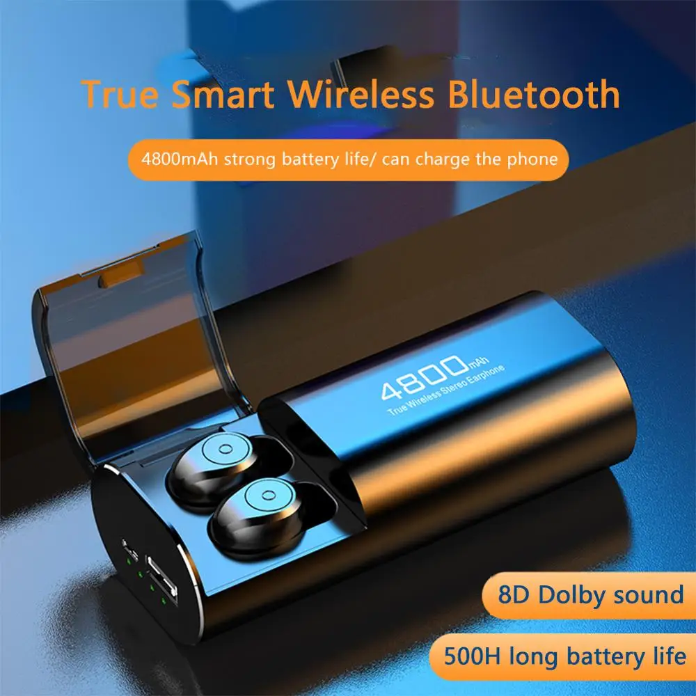 TWS наушники S11 9D Беспроводные с поддержкой Bluetooth 5 0 4800 мА ч|Наушники и гарнитуры| |