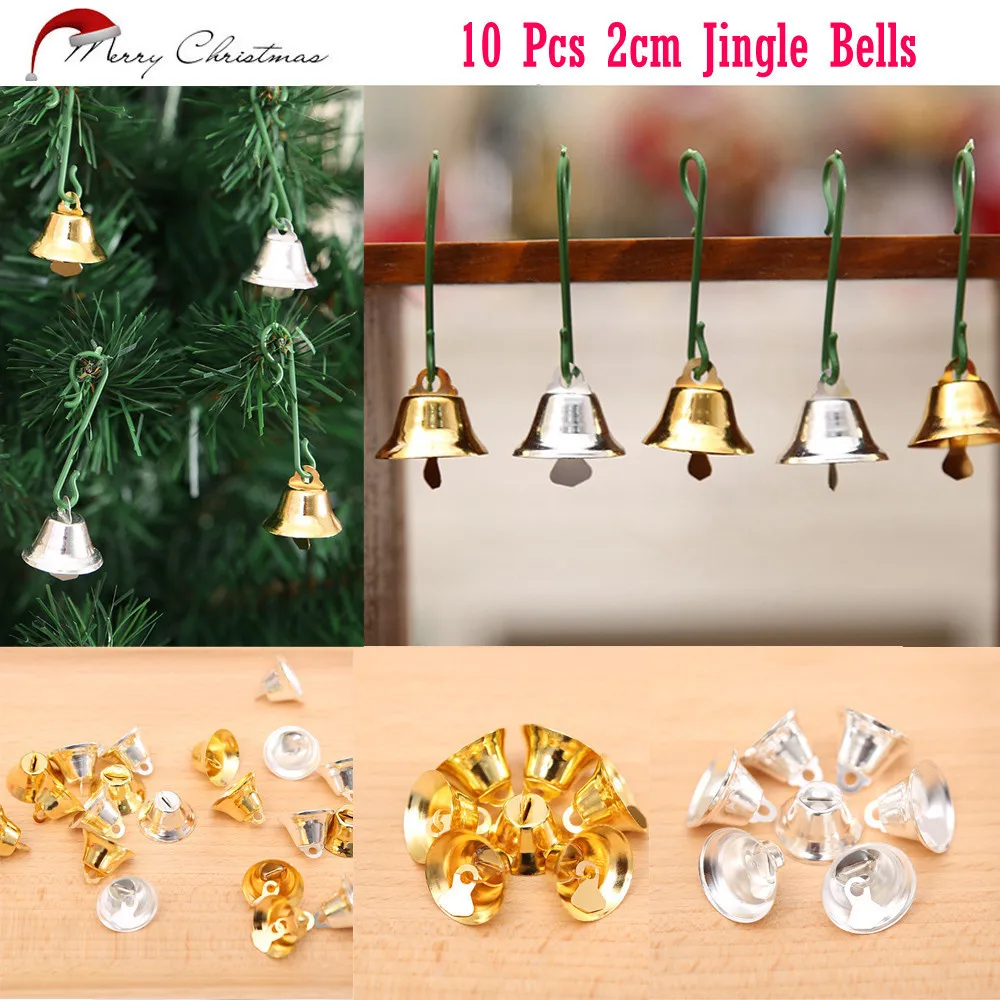 10 шт. золотистые/Серебристые декоративные украшения для елки|Кулоны и подвески| |