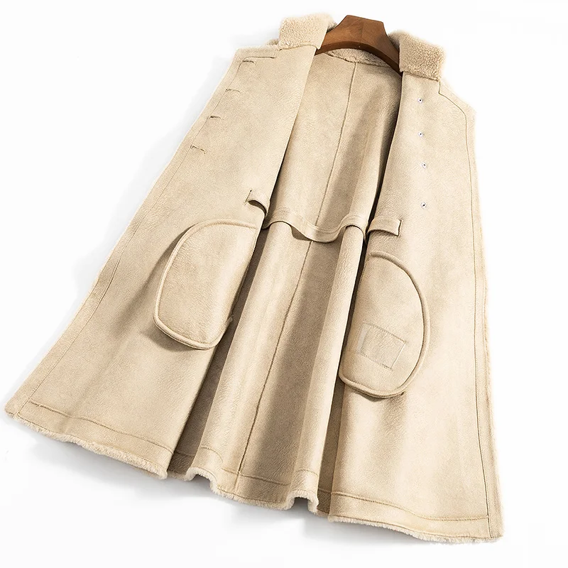 Осенне-зимнее пальто женская одежда 2020 натуральное меховое шерстяная куртка