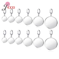 new 10ppairlot classic french lever back earrings base fit 10 25mm cabochon earring blank supplies for jewelry making