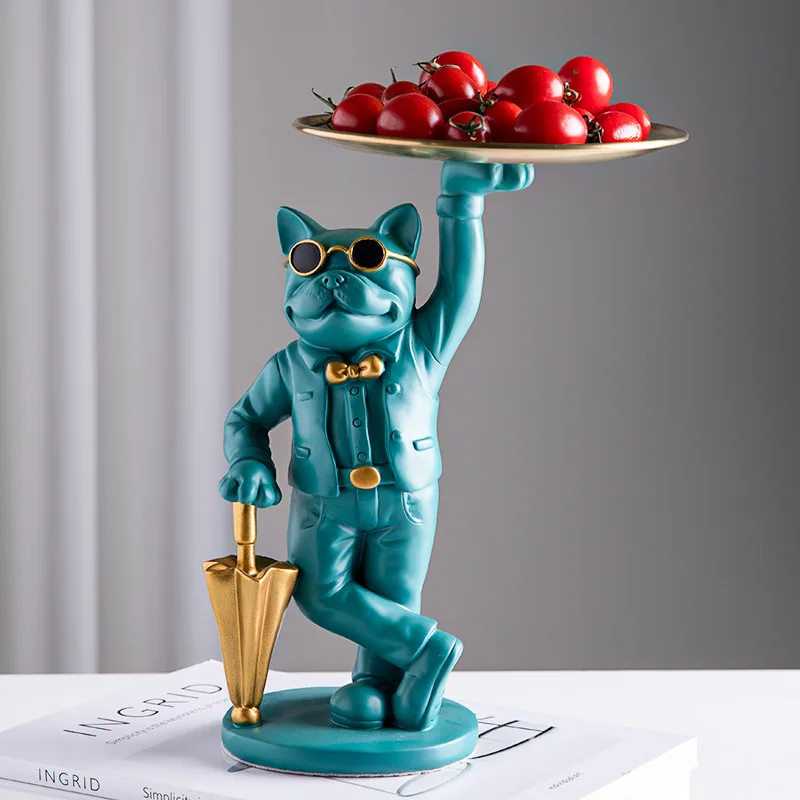 Французский Боевая собака скульптурные ювелирные изделия для украшения Цепочка