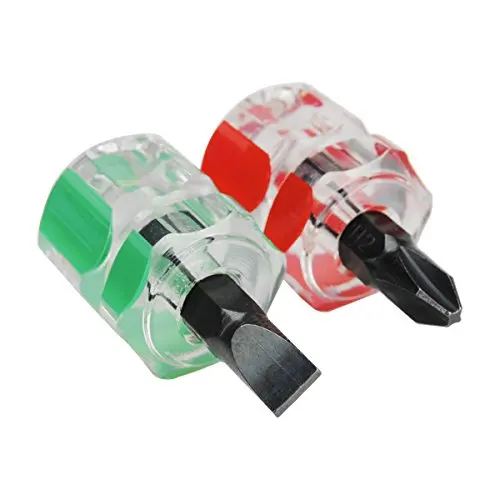 

Quality Portable Mini Stubby Philips + Slotted / Flat Screwdriver Set Durable Small Steel Repair Tool Easy To Carry P25