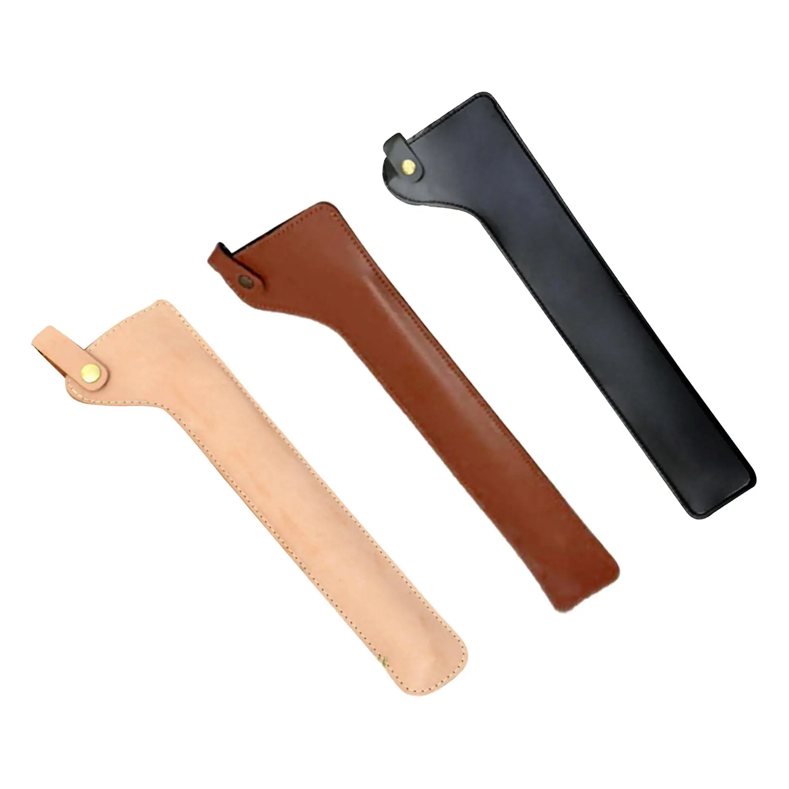 

Barbecue Charcoal Clip Leather Cover Outdoor Camping BBQ Fireplace Fire Tongs Protective Case