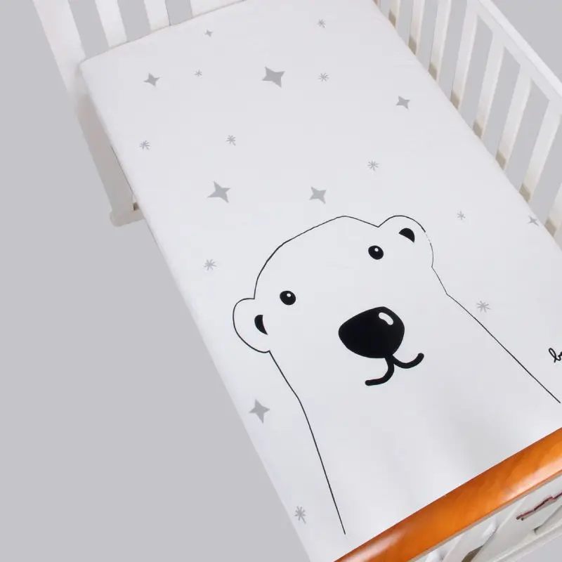 Простыня для детской кровати sabanas para cuna de Baby cute покрывало матраса чистый хлопок