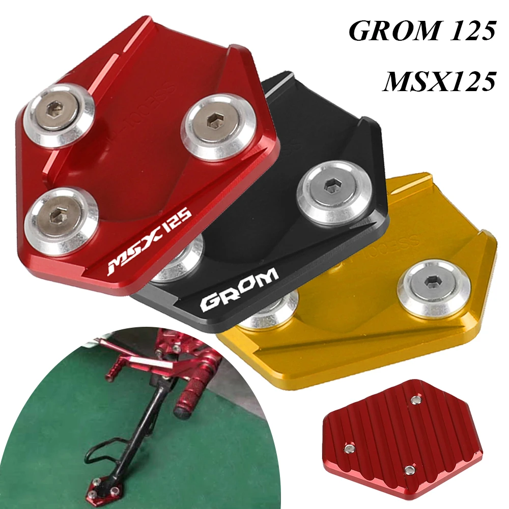

For HONDA Grom 125 MSX125 MSX 125 2014 2015 2016 2017 2018 Motorcycle CNC Foot Kickstand Side Stand Enlarge Extension Pad Plate