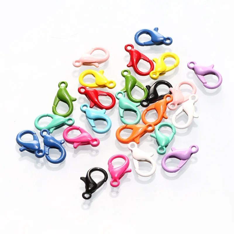 

6x14mm Lobster Clasp Hook Stainless Colorful For Necklace Bracelet DIY Jewelry Making Hooks Chain Closure Findings Accessories