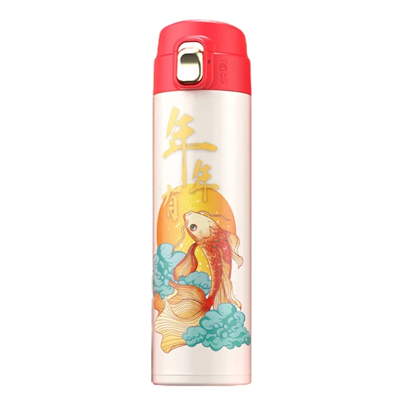 Рождественский стиль термос чашка из нержавеющей стали 304 продовольственный