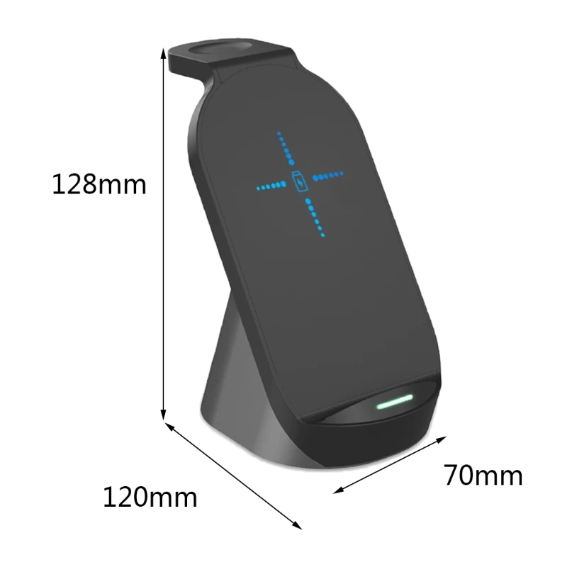 

J60A Fast 3 in 1 15W Wireless Charger Compatible with i Watch 1/2/3/4/5 Gens, P30/P30 Pro/Mate 20/Mate 20 Pro Phones
