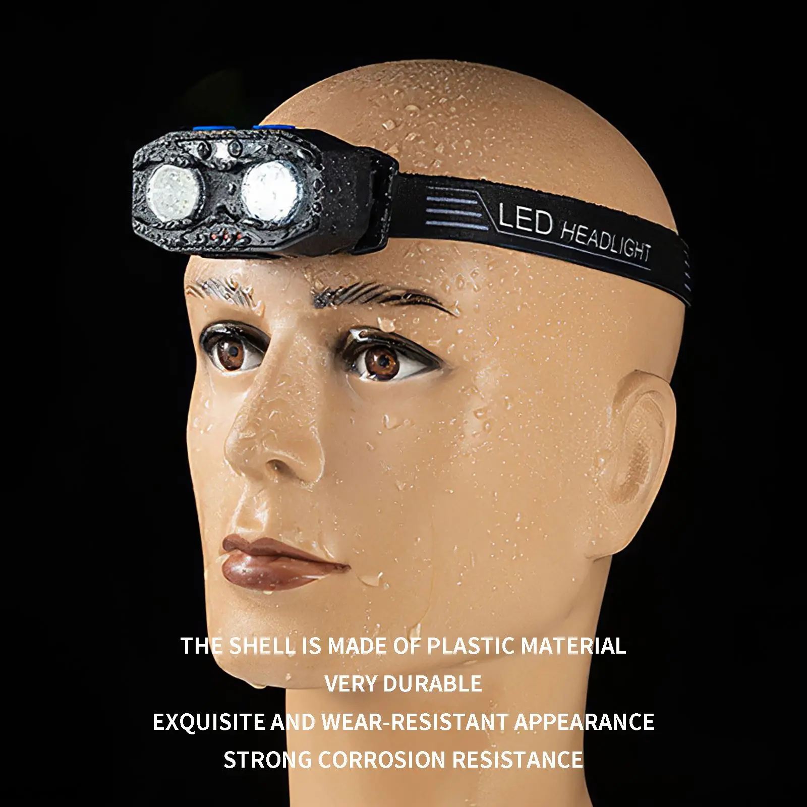 

Intelligent Sensor Fishing Headlight Headlamp Head Lamp Headlight Waterproof Cob Led Built in Usb Rechargeable fish headlight