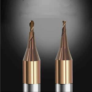 Концевая микро-фреза HRC60, 0,20,30,40,50,60,70,80,9 мм, 1 шт.