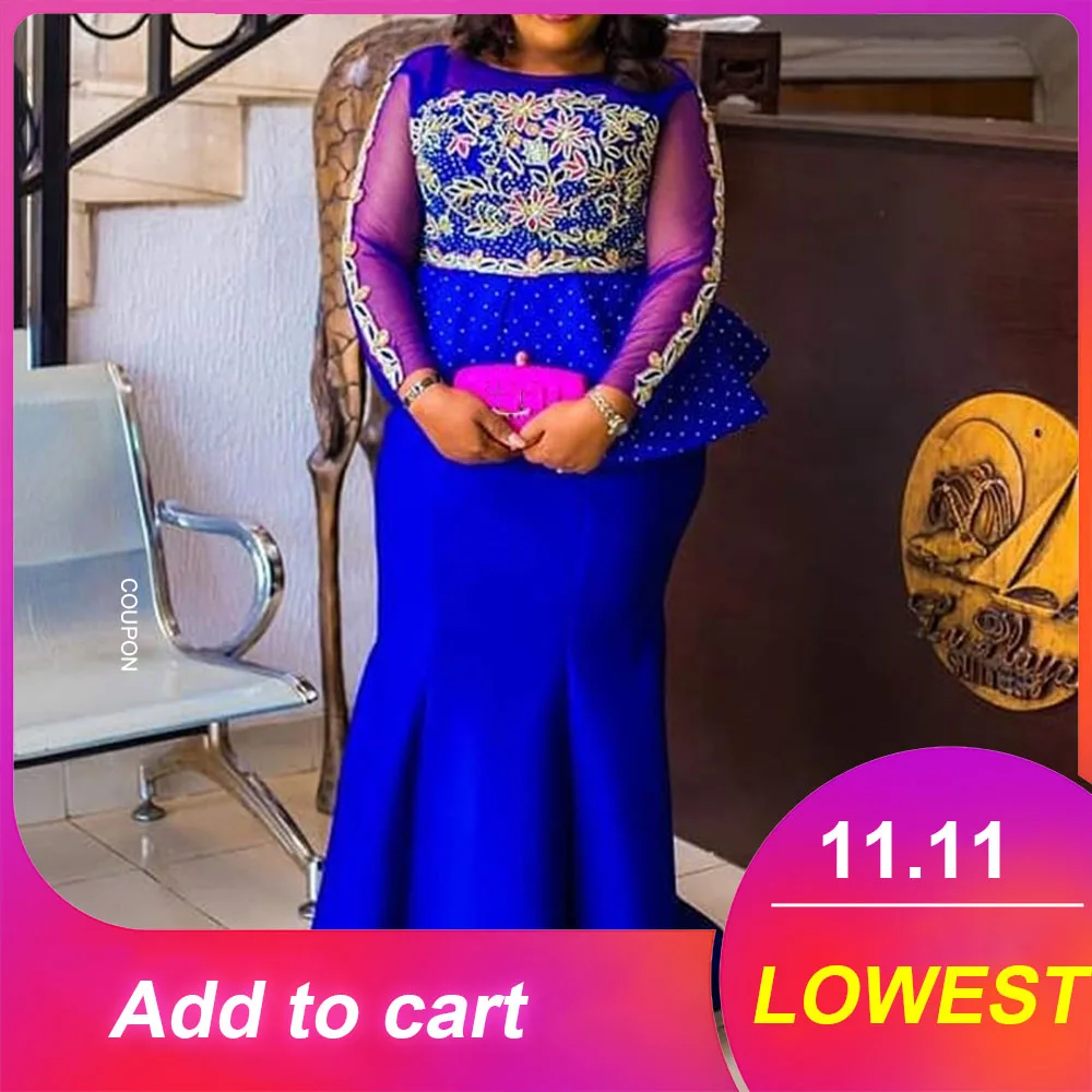 Женское длинное платье-русалка красного цвета вечерние платья с оборками в