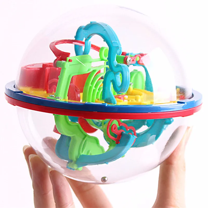 100 шаг 3D волшебный лабиринт Интеллектуальный шар сфера игрушки для детей