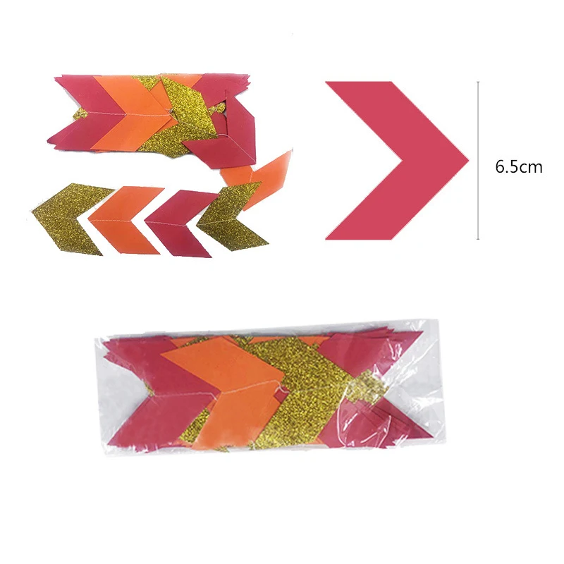 3 м Висячие бумажные гирлянды баннеры красочные ленты флаги для дня рождения