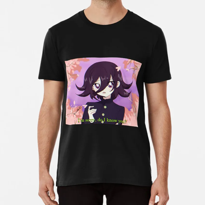 Черный 90s ouma kokichi футболка danganronpa ouma kokichi ouma 90s аниме данганронпа v3 - Цвет: Черный