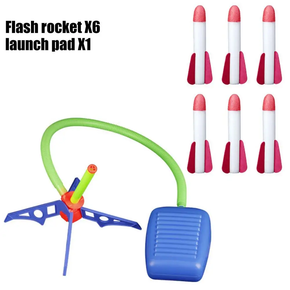 

Adjustable Stomp Rockets Launcher Skyrockets Toy Pedal Launch Belt Educational Outdoor Sports Game Step Pump Air Pressed Stomps