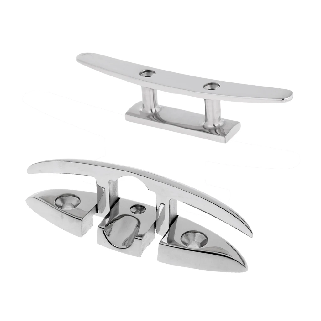 

2 pcs 316 Stainless Steel Marine Sailing Boat & Dock Rope Cleat