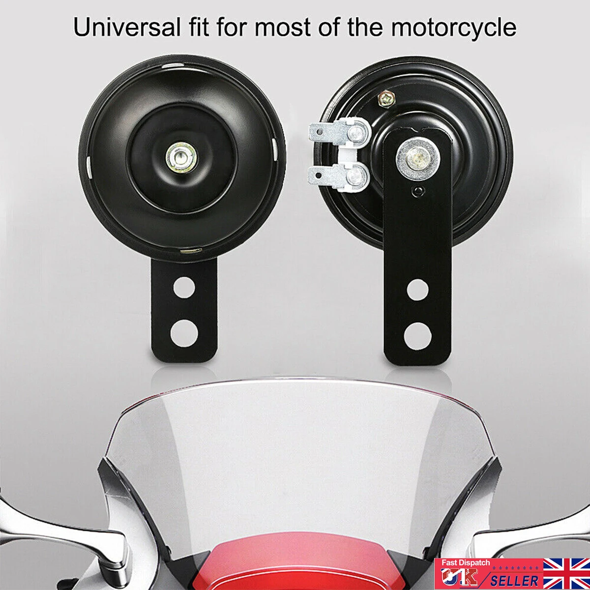 

12V Super Loud 105dB Black Scooter Moped Dirt Bike ATV Motorcycle Air Horn Brand new universal motorcycle horn