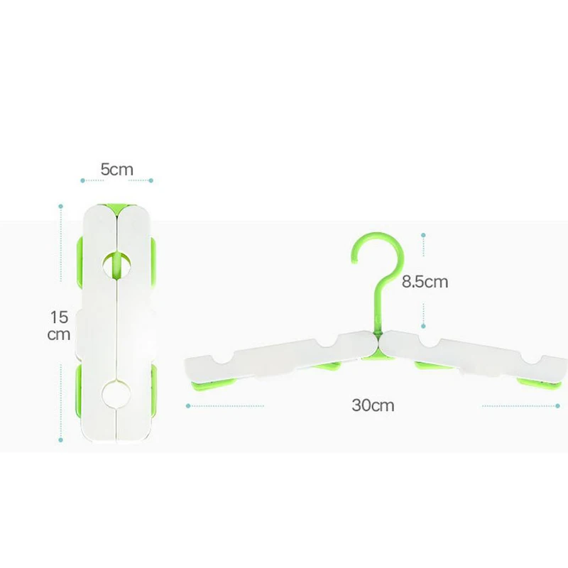 

10PC/Set Folding Travel Hanger Magic Clothes Hanger Anti-skid Windproof Clothes Dryer Rack Mini Portable Business Trip Storage