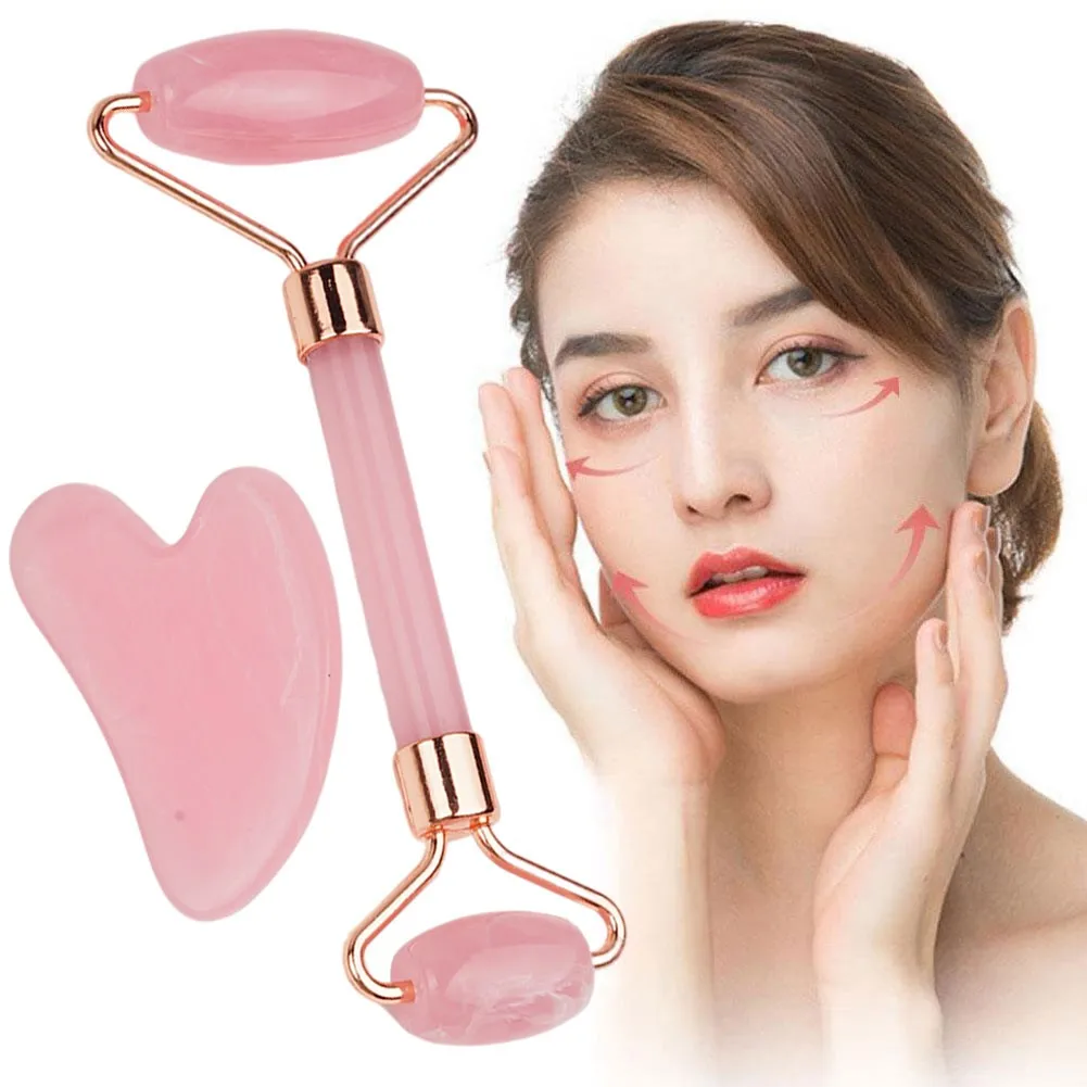 Скребок для лица Kamien Gua Sha ролик массажа 2 шт. | Красота и здоровье