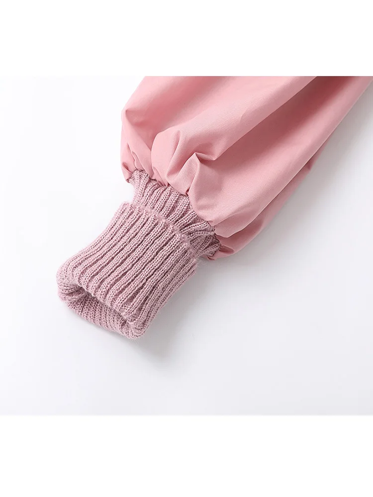 

Hollow Sweater Women's 2021 Spring/Autumn New Korean Style Loose Slimming Patchwork Puff Sleeve Top Thin Sweet Pullovers
