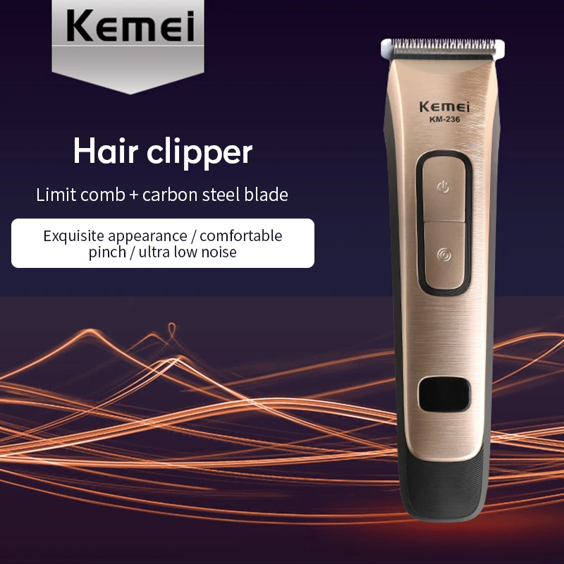 Kemei перезаряжаемая машинка для стрижки волос профессиональная триммер мужчин