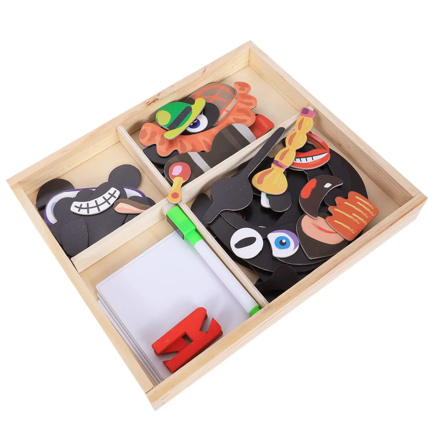 DIY магнитная головоломка для лица Особенности Лица Игра младенец раннее развитие