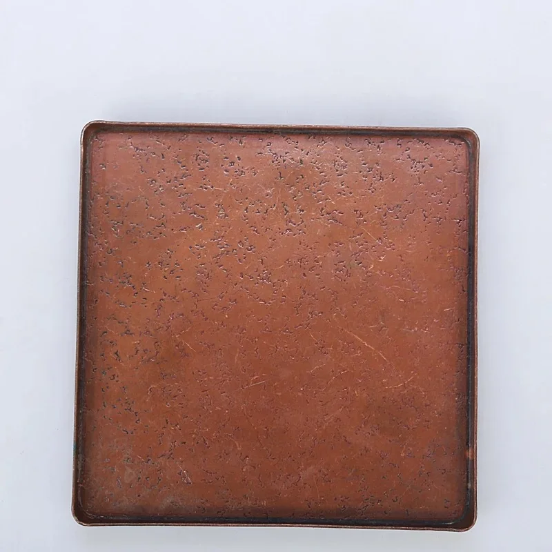 Медный поднос для чая Красный медный чайника чайного сервиза чайной церемонии