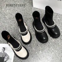 robespiere 2021 hot style lolita style womens boots cute fashion mary jane shoes round toe mid heel womens shoes b202