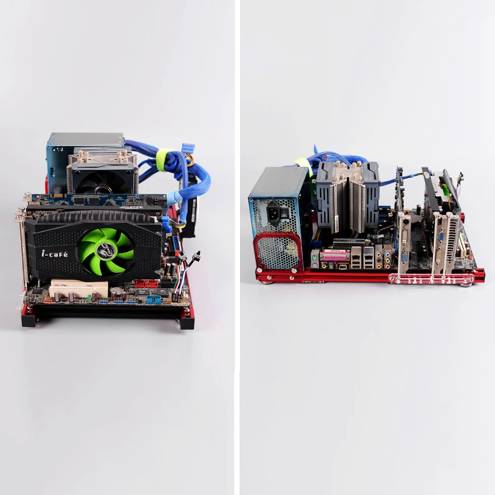 DIY открытая рама из алюминиевого сплава ATX материнская плата ПК чехол для разгона