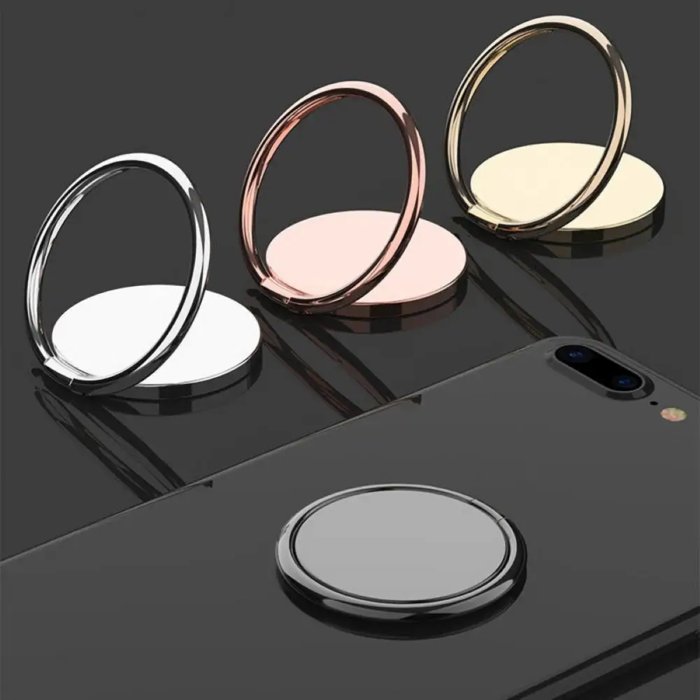 

Metallic Rotatable Phone Holder 360° Rotatable Magnet Finger Ring Smartphone Socket For Magnetic Smartphone Stand Skin-Friendly