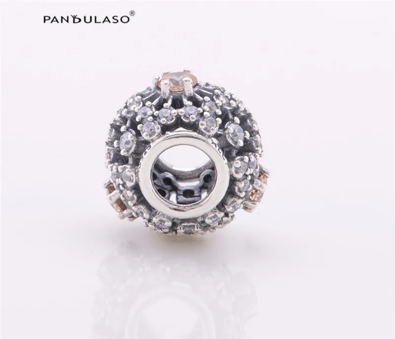 Бусины сделай сам Шарм с блестящим снегом подходят для оригинальных серебряных