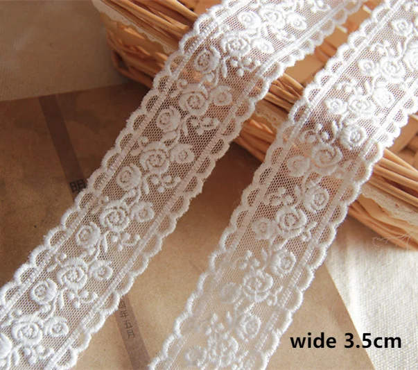 

3.5cm wide rose mesh embroidery lace sewing fabric fabric dress needlework fabric decoration braid and craft ribbon