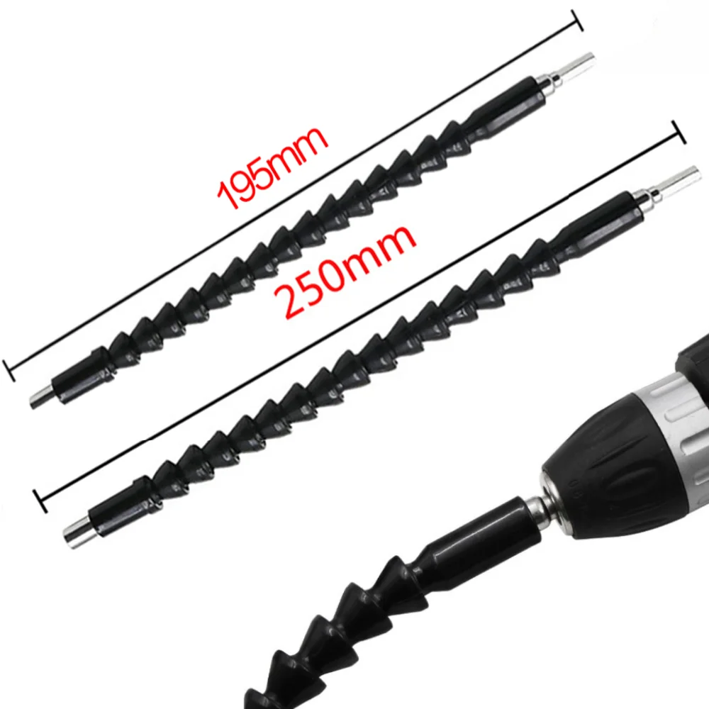 

Flexible Shaft Extension Screwdriver Drill Bit Holder Link For Electronic Drill 195/250/295mm Extension Bit Electric Drill Tool